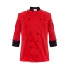 unisex black(red hem) coat 
